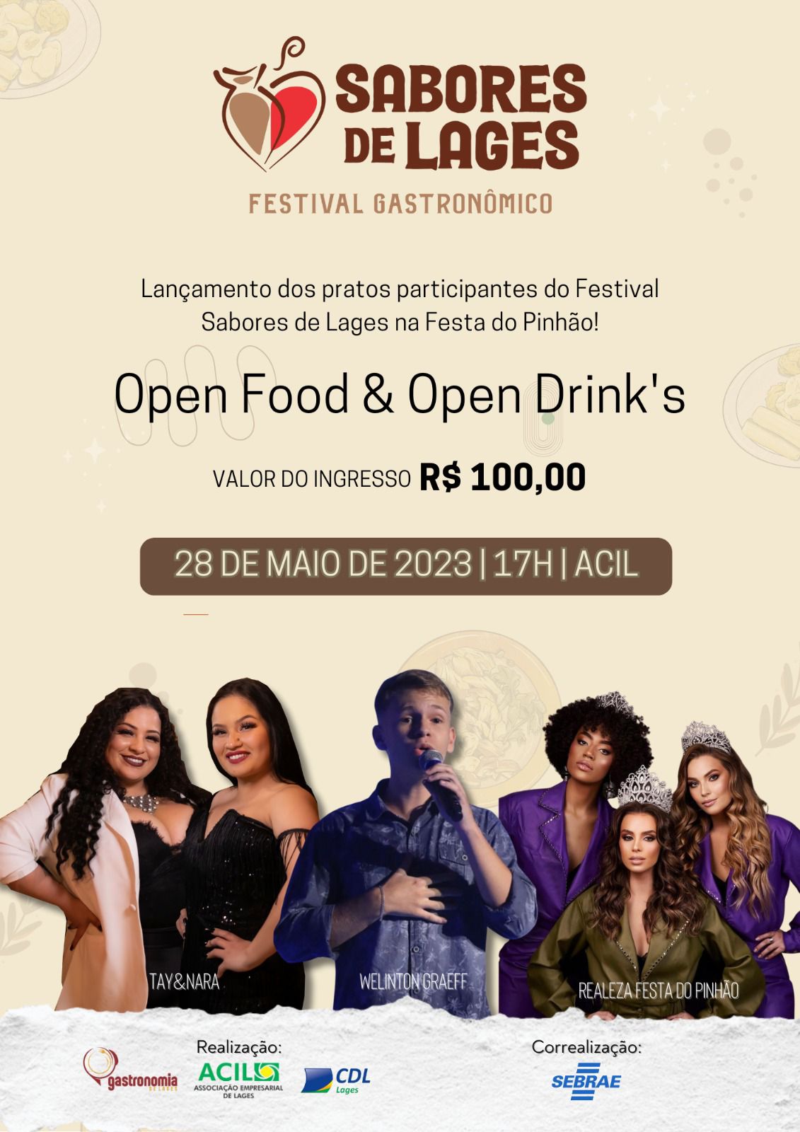 Lançamento dos pratos participantes do Festival Gastronômico Sabores de Lages