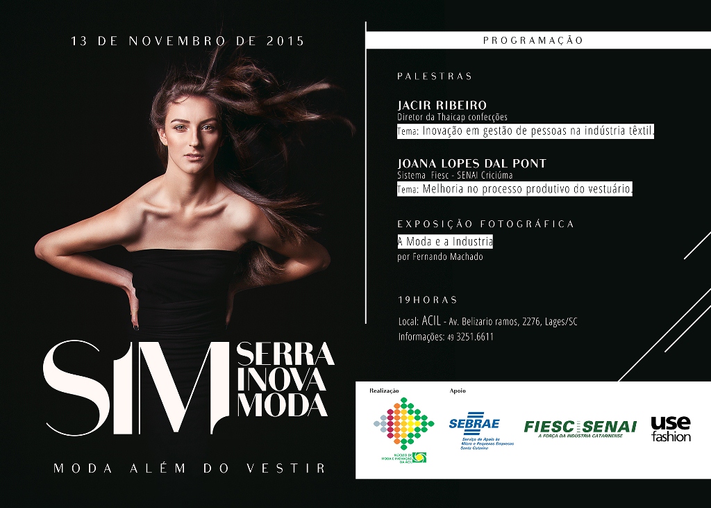 Núcleo de Moda e Inovação realiza, nesta sexta (13/11), o Serra Inova 2015