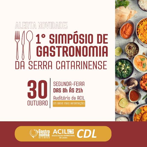 Núcleo de Gastronomia realiza 1º Simpósio de Gastronomia da Serra Catarinense